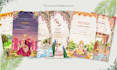 design elegant indian wedding invitations, save the date, and reception cards