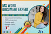 do ms word, excel document formatting pdf conversion typing work
