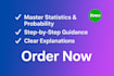 help you understand statistics, probability, regression and hypothesis