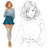 draw anime or manga character design