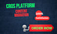 content migration, transfer content, and content export for your website