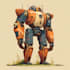 make a mecha robot illustrations