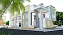 3d model exterior house commercial real estate building rendering visualization