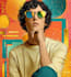 draw illustration in potrait retro and pop art style