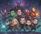 make drawing of super hero character