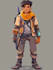 draw 2d game character illustration