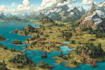 drawing your fantasy map illustration art