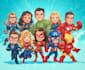 a super hero character design