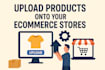 upload products, product data entry, description writing