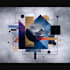create abstract geometric digital art