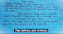 create aesthetic handwritten assignments and notes