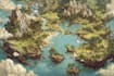 make a fantasy map illustration