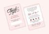 thank you, insert card, gift, message, invitation, package, product design