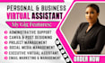 be your personal assistant, executive virtual assistant, administrative support
