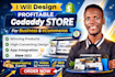 build godaddy website design, godaddy website development squarespace expert