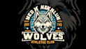 design wolves athletic club vector logo with my own creative thinking