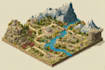 do fantasy map illustration isometric map