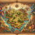 illustrate medieval fantasy and sci fi maps