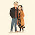 make a cute couple portrait