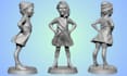 convert 2d to 3d stl model, drawing photo to realistic 3d sculpt for 3d printing