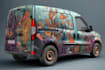 make a vehicle wrap design car wrap design