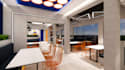 render 3d retail store design, restaurant interior, coffee shop, 3d rendering