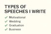 write a powerful and memorable speech for any occasion