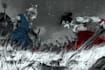 draw characters fighting in dark manga style