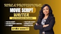 do movie script writing, screenwriting, TV script, screenplay