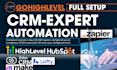 gohighlevel automation hubspot zoho CRM pipedrive lofty zapier make integration
