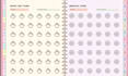 yearly digital hyperlinked planner spreadsheet routine planner habit tracker