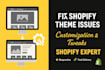 do shopify theme customization and shopify custom coding