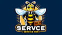 create bee service man mascot logo design with fastest delivery