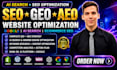 do onpage seo geo aeo and technical optimization for your website google ranking