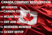 incorporate your business in canada, nuans report, business number, gst and hst