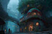draw a magical environment concept art