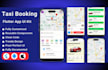create flutter uber app, eat uber app, restaurant, hotel, taxi cab booking app