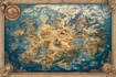 draw a fantasy map illustration