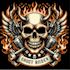 design high quality ghost rider mascot logo with t shirt design