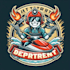 design high quality jet ski vintage logo with t shirt design