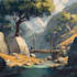 do a fantasy environment concept art oc sci fi art