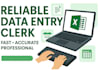 be your remote data entry clerk  for accurate typing and copy paste tasks