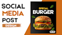design food flyer, restaurant menu and social media post
