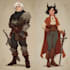 dnd character art and character design
