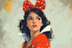 do cute disney cartoon portrait