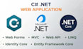develop full stack asp net core and angular web applications