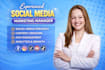 be your social media marketing manager for organic growth and meta ads