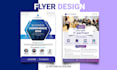 design professional business flyer, poster, brochure