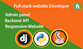 build a full stack website using python and django