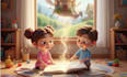 kids storybook, children book illustration, write kids story